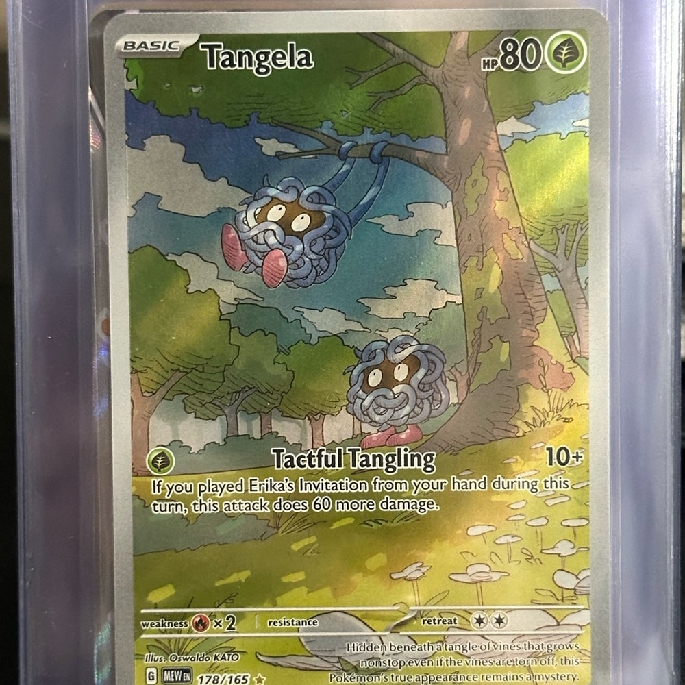 Pokemon Tangela Card - 178/165 full art MEW 151